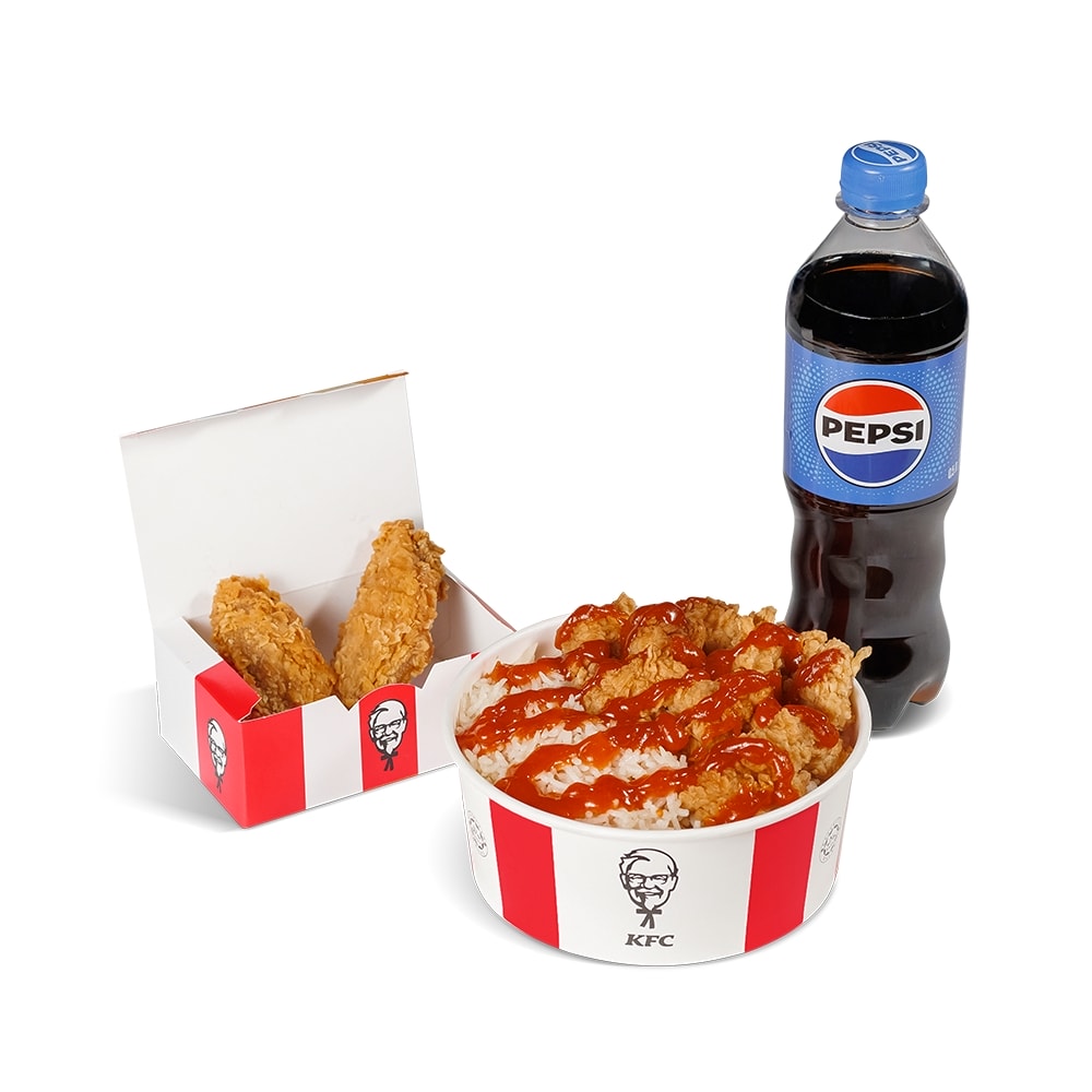 KFC. Комбо боул чили-мед